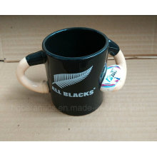 Baseball Handle Ceramic Mug, Baseball Mug